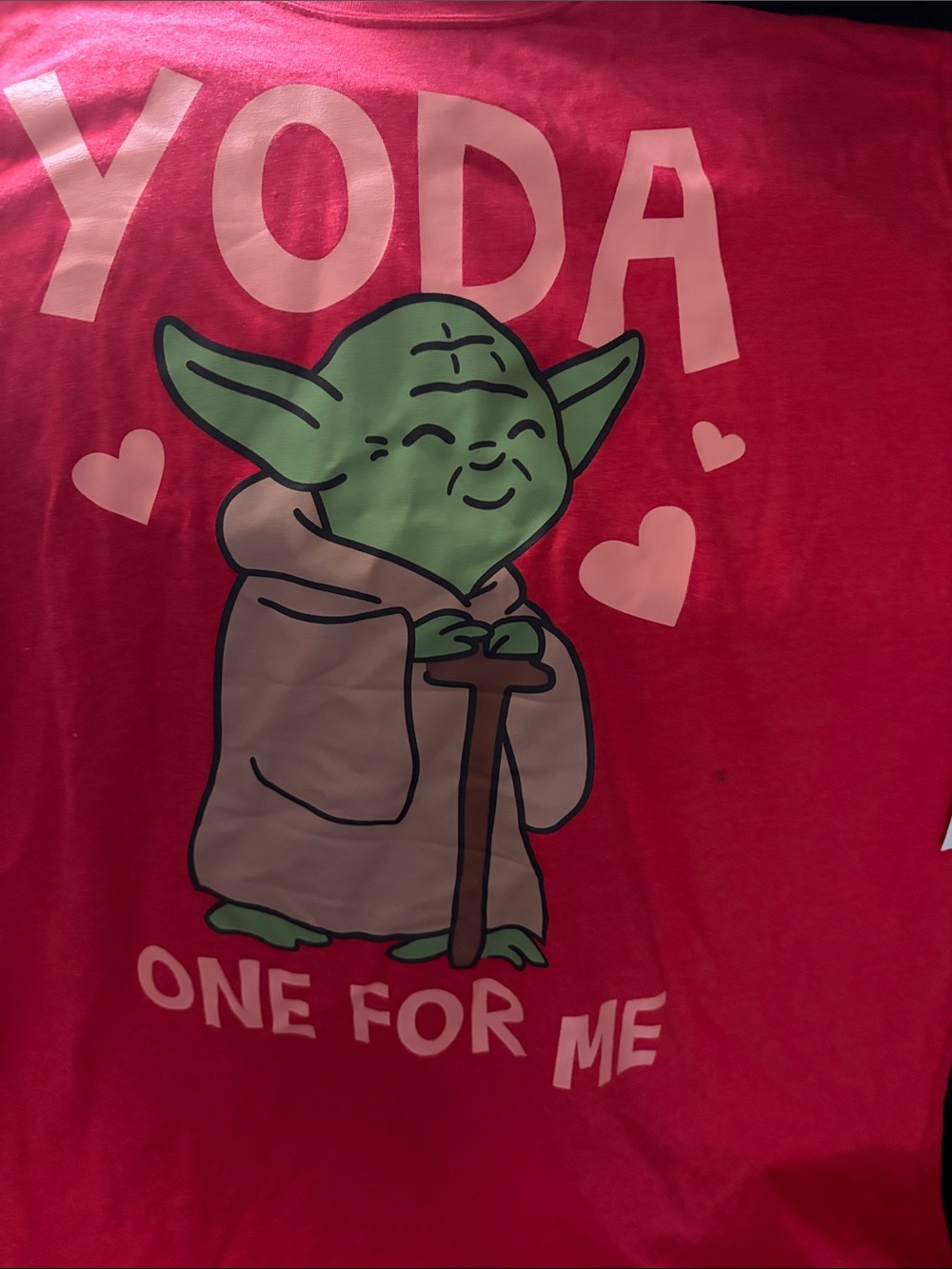 Star Wars Yoda Tee - Red with Green Character